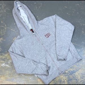 Nike Florida State Seminoles Full Zip Hooded Sweater Grey Large FSU Team